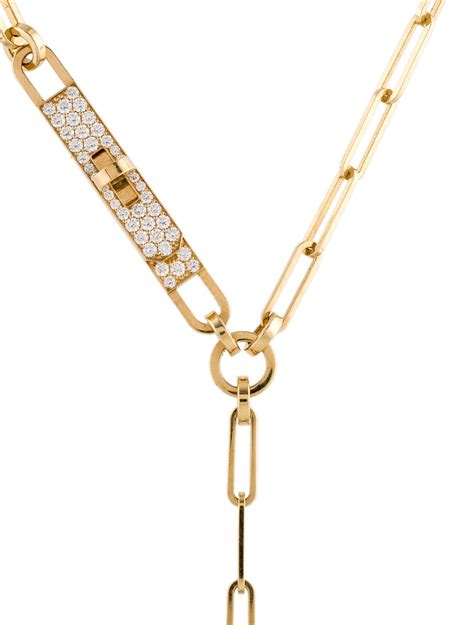 hermes kelly chaine necklace.